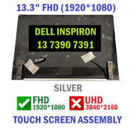 13.3" Dell Inspiron 13 2-in-1 7391 FHD 1920X1080 LCD Touch Screen Digitizer REPLACEMENT Assembly