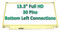 B133HAN02.7 13.3" Laptop Led Lcd Screen FHD 1920x1080 30-Pin/EDP