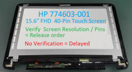 HP ENVY x360 15-u110dx 15.6" Glossy LCD Touch Screen Assembly Silver