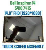 Dell Inspiron 5410 14" Genuine Matte FHD LCD Screen Complete Assembly Silver