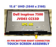 Dell OEM Inspiron 15 7500 2-in-1 UHD Touch screen LCD Panel CC53D JVD83