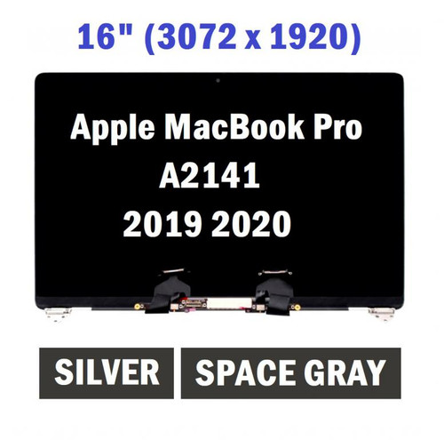LCD Display Assembly Silver 2019 A2141 16 MacBook Pro