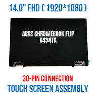 C434T- LCD ASM-SIL Asus 14 Touch Full Assembly Silver Chromebook C434TA