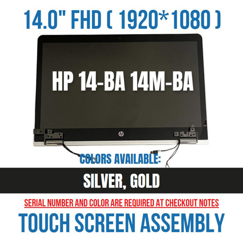 HP Pavilion X360 14-BA 14M-BA114DX 14M-BA013DX LCD Touch Screen REPLACEMENT GOLD