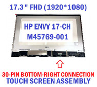 HP Envy 17m-ch0013dx 17.3" Genuine Glossy FHD LCD Touch Screen Assembly