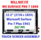 New Black Touch Screen Assembly For Microsoft Ms Surface Pro 7 Plus Model 1960