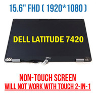 Dell Latitude 7420 14" Laptop LCD Screen Complete Assembly