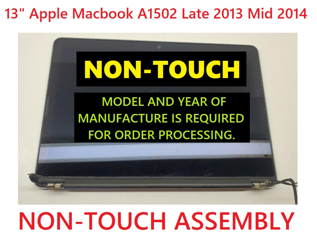 Apple Macbook Pro A1502 LCD Assembly Late 2013 2014 EMC 2678 EMC 2875