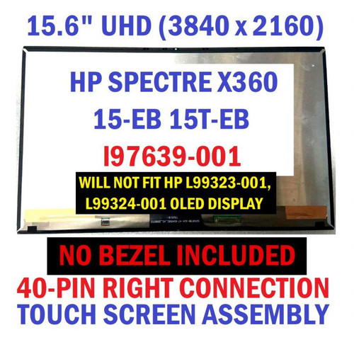 Hp Spectre X360 15t-eb 15-eb Ts 15.6" Uhd LCD Display Screen Assembly L97633-001