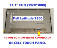 Dell Latitude 7300 Auo B133hak02.1 13.3" Fhd LCD Screen Hinge Brackets Hhycy