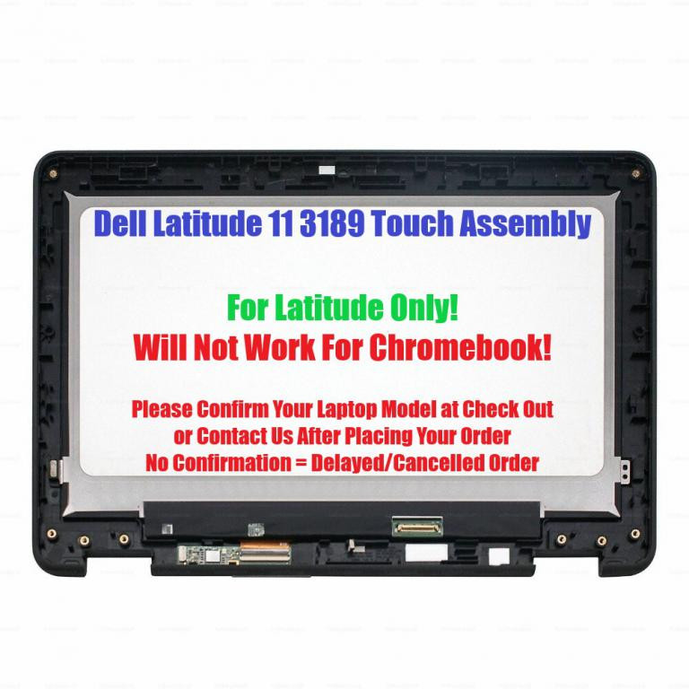 Dell Latitude 3189 3190 2-in-1 LCD Touch Screen Digitizer Assembly Bezel