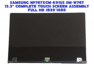 13.3" Samsung Galaxy Book S NP767XCM-K01US SM-W767 FHD LCD Screen Touch Assembly