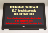 12.5" LCD LED Screen Touch Assembly Dell Latitude E7270 1920X1080 FHD