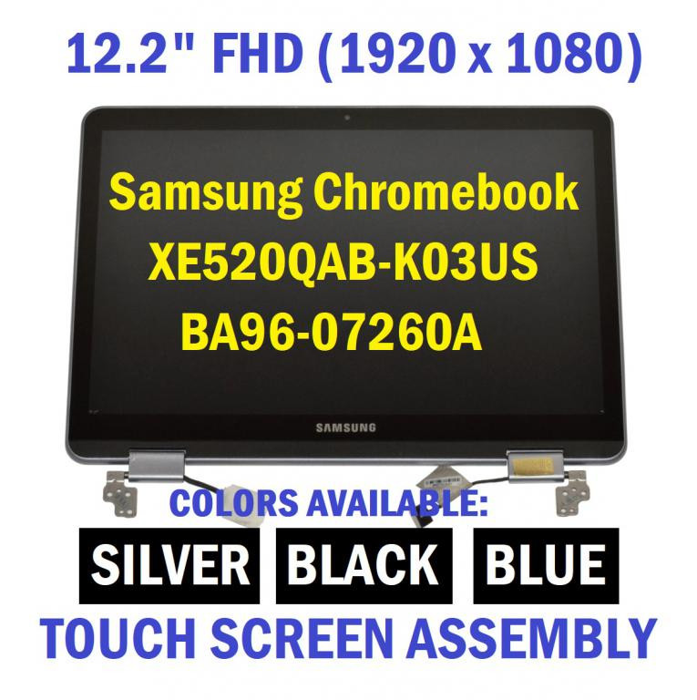 Genuine Samsung XE520QAB Chromebook 12.2" FHD Touch Screen Assembly Light  Titan