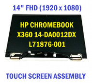 HP Chromebook x360 14-DA 14" FHD LCD Touch Screen Complete Assembly