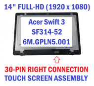 Acer Swift 3 SF314-52 14" Touch Screen FHD 30 Pin LED LCD Display Panel