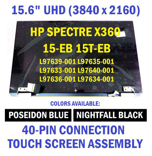 HP SPECTRE X360 15T-EB 15-EB 15.6" AR TS UHD LCD Screen Full Assembly m16387-001