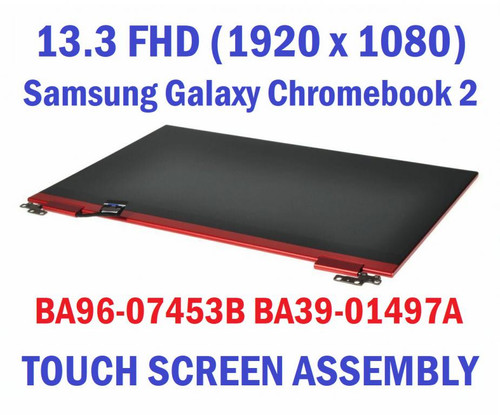 BA98-02798A BA96-07453B Samsung XE530QDA 13.3" FHD Galaxy Chromebook 2 Touch LCD Screen Assembly OLED XE530QDA