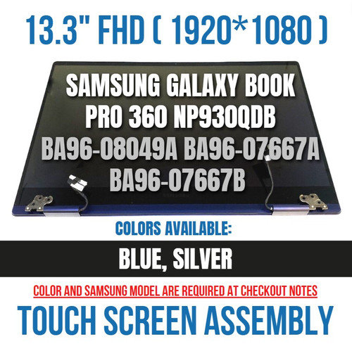 BA96-07667A SAMSUNG NP930QDB 13.3" AMOLED Touch screen Assembly Galaxy Book Pro 360"