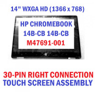 LCD Touch Screen Digitizer Assembly Bezel HP Chromebook x360 14b-cb0013dx