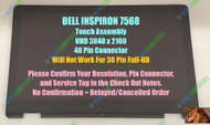 Dell Inspiron 7568 LCD Touch Screen Panel 4K UHD 8M69N