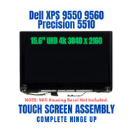 15.6" UHD LCD Screen Touch Assembly Dell XPS15 9550 9560 Precision 5510 5520