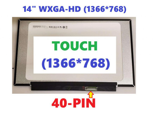 LCD Touch Screen 14" FHD 1920x1080 40 Pin No Brackets B140XTK02.0