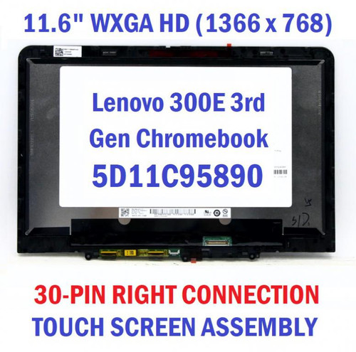 Lenovo 500e Chromebook Gen 3 82JB 82JC 82JB0001US LCD Touch Screen Assembly