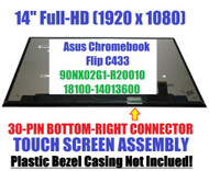 Asus Chromebook C433T 14" Touch Screen Laptop LCD Display Assembly