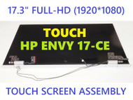 HP Envy 17m-ce0013dx 17.3" LED LCD Touch screen Display Top Back Cover Assembly