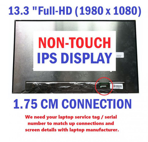 New 13.3" Ips Fhd Ag Matte Display Screen Panel Dell Dp/n 3mp2h Cn-03mp2h