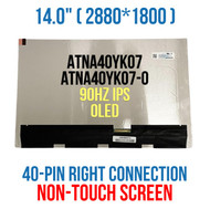 ATNA40YK07-0 ATNA40YK07 14" 2880x1800 90Hz Non Touch OLED Screen