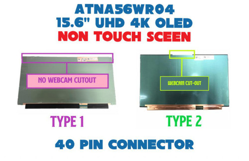 ATNA56WR04-0 4K OLED Screen Display Digitizer Assembly DELL DP/N 0HHFM 0XCKGD
