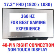 Alienware x17 R2 17.3" LCD LED Screen narrow 40 Pin FHD 1920x1080 360Hz Non Touch