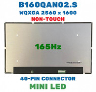 16.0" LCD LED Replacement Screen B160QAN02.S 165Hz 2560x1600 New