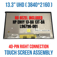 L96796-001 HP ENVY 13T-BA000 13T-BA100 LCD Panel 13.3" Bezel UHD Touch Screen