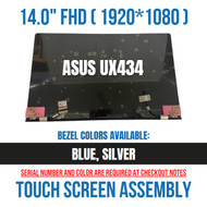 ASUS ZenBook UX434FLC UX434 LCD Touch Screen Assembly FHD Whole Hinge up Blue