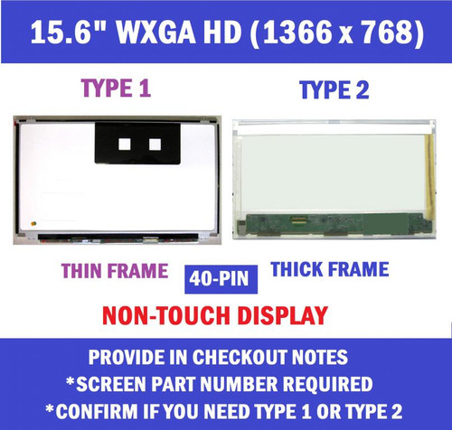 Lenovo Thinkpad Edge E545 REPLACEMENT LAPTOP LCD Screen 15.6" WXGA HD LED DIODE THIN WILL NOT WORK FOR THICK TYPE