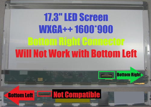 Laptop LCD Screen Samsung Ltn173kt01(h01) Bottom Right Connector 17.3"