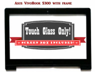 Asus Vivobook S300E 13.3" Black Digitizer Touch Screen Glass Lens Bezel New