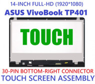 Asus Tp401na-1a 14.0" Us/fhd/g/t/vwv 90nb0gw1-r20020 Screen Display
