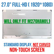 27" HP 27-D 27-dp0053w LED LCD Non Touch Screen Display FHD 1920x1080 30 pin