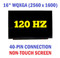 MNG007DA1-2 16" Laptop LCD LED Screen Panel QHD 2560X1600 40 Pin 120Hz 5D11B02429