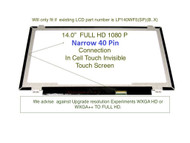 New FHD 40 Pin Lenovo ThinkPad T470s SD10M65528 14" LCD Touch Screen 00UR895