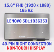 New LCD Screen Lenovo FRU 5D11B36357 165Hz 40 Pin Legion 5-15ACH6A 5-15ACH6