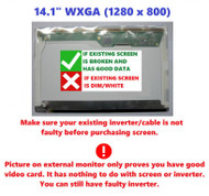 New HP 418896-001 14.1" WXGA LCD Screen Glossy