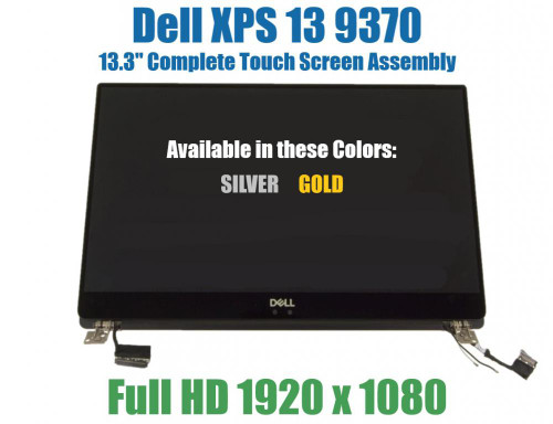 13.3" 1920x1080 Dell XPS 13 9370 FHD Full LCD Display Touch Assembly Bezel
