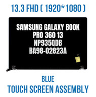 13.3" Samsung NP935QDB Navy Blue Complete LCD Screen Assembly FHD BA98-02823A
