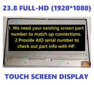 New HP 24-K 24-k1305st L17303-274 LM238WF5-SSH1 24" Touch Screen LCD Panel 23.8"