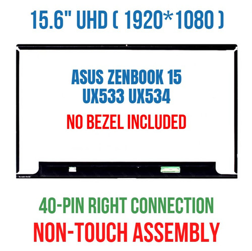 NEW 15.6" NE156QUM-N64 4K UHD LCD Screen Glass PANEL Asus Zenbook 15 UX533